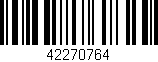 Código de barras (EAN, GTIN, SKU, ISBN): '42270764'