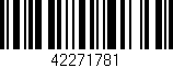 Código de barras (EAN, GTIN, SKU, ISBN): '42271781'