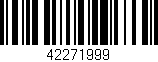 Código de barras (EAN, GTIN, SKU, ISBN): '42271999'