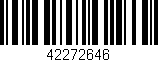 Código de barras (EAN, GTIN, SKU, ISBN): '42272646'