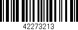 Código de barras (EAN, GTIN, SKU, ISBN): '42273213'