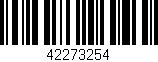 Código de barras (EAN, GTIN, SKU, ISBN): '42273254'