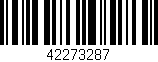 Código de barras (EAN, GTIN, SKU, ISBN): '42273287'