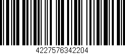 Código de barras (EAN, GTIN, SKU, ISBN): '4227576342204'