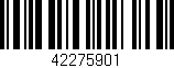 Código de barras (EAN, GTIN, SKU, ISBN): '42275901'