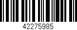 Código de barras (EAN, GTIN, SKU, ISBN): '42275985'