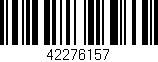 Código de barras (EAN, GTIN, SKU, ISBN): '42276157'