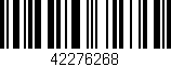 Código de barras (EAN, GTIN, SKU, ISBN): '42276268'