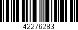 Código de barras (EAN, GTIN, SKU, ISBN): '42276283'