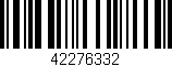 Código de barras (EAN, GTIN, SKU, ISBN): '42276332'
