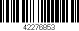 Código de barras (EAN, GTIN, SKU, ISBN): '42276853'