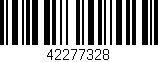 Código de barras (EAN, GTIN, SKU, ISBN): '42277328'