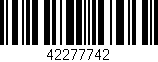 Código de barras (EAN, GTIN, SKU, ISBN): '42277742'