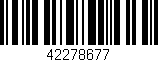 Código de barras (EAN, GTIN, SKU, ISBN): '42278677'