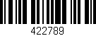 Código de barras (EAN, GTIN, SKU, ISBN): '422789'