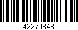 Código de barras (EAN, GTIN, SKU, ISBN): '42279848'