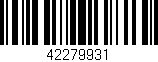 Código de barras (EAN, GTIN, SKU, ISBN): '42279931'