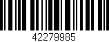Código de barras (EAN, GTIN, SKU, ISBN): '42279985'
