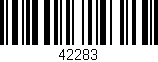 Código de barras (EAN, GTIN, SKU, ISBN): '42283'