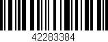 Código de barras (EAN, GTIN, SKU, ISBN): '42283384'