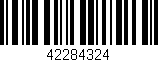Código de barras (EAN, GTIN, SKU, ISBN): '42284324'