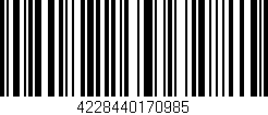 Código de barras (EAN, GTIN, SKU, ISBN): '4228440170985'