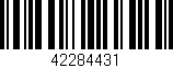 Código de barras (EAN, GTIN, SKU, ISBN): '42284431'
