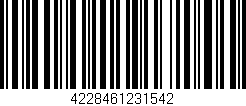 Código de barras (EAN, GTIN, SKU, ISBN): '4228461231542'