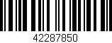 Código de barras (EAN, GTIN, SKU, ISBN): '42287850'