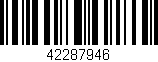 Código de barras (EAN, GTIN, SKU, ISBN): '42287946'