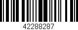 Código de barras (EAN, GTIN, SKU, ISBN): '42288287'