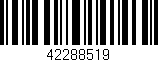 Código de barras (EAN, GTIN, SKU, ISBN): '42288519'
