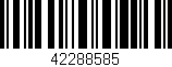 Código de barras (EAN, GTIN, SKU, ISBN): '42288585'