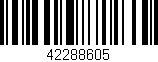 Código de barras (EAN, GTIN, SKU, ISBN): '42288605'