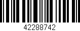 Código de barras (EAN, GTIN, SKU, ISBN): '42288742'