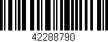 Código de barras (EAN, GTIN, SKU, ISBN): '42288790'