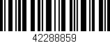 Código de barras (EAN, GTIN, SKU, ISBN): '42288859'