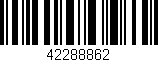 Código de barras (EAN, GTIN, SKU, ISBN): '42288862'