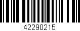 Código de barras (EAN, GTIN, SKU, ISBN): '42290215'