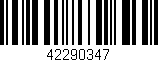 Código de barras (EAN, GTIN, SKU, ISBN): '42290347'
