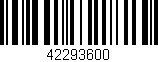 Código de barras (EAN, GTIN, SKU, ISBN): '42293600'