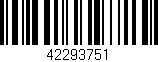 Código de barras (EAN, GTIN, SKU, ISBN): '42293751'