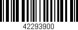 Código de barras (EAN, GTIN, SKU, ISBN): '42293900'