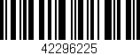Código de barras (EAN, GTIN, SKU, ISBN): '42296225'