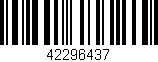 Código de barras (EAN, GTIN, SKU, ISBN): '42296437'