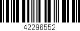 Código de barras (EAN, GTIN, SKU, ISBN): '42296552'