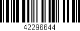 Código de barras (EAN, GTIN, SKU, ISBN): '42296644'