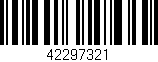 Código de barras (EAN, GTIN, SKU, ISBN): '42297321'