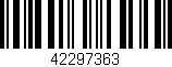 Código de barras (EAN, GTIN, SKU, ISBN): '42297363'