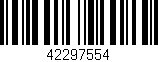 Código de barras (EAN, GTIN, SKU, ISBN): '42297554'